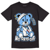 Jordan 6 UNC DopeSkill T-Shirt Hurt Bear Graphic - Black