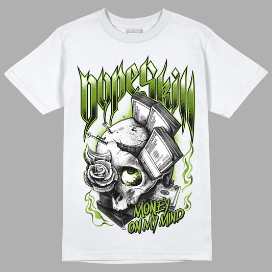 Dunk Low 'Chlorophyll' DopeSkill T-Shirt Money On My Mind Graphic - White 