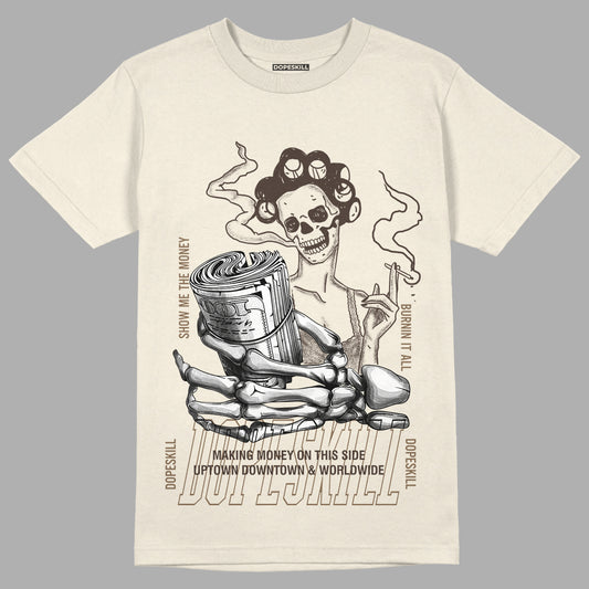 Jordan 1 Low OG “Reverse Mocha” DopeSkill Sail T-shirt Show Me The Money Graphic