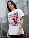 AJ 1 Mid Coral Chalk DopeSkill T-Shirt Love Sick Graphic