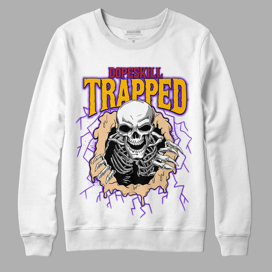Afrobeats 7s SE DopeSkill Sweatshirt Trapped Halloween Graphic - White