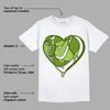 Dunk Low 'Chlorophyll' DopeSkill T-Shirt Heart AJ 1 Graphic