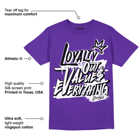 PURPLE Collection DopeSkill Purple T-shirt LOVE Graphic