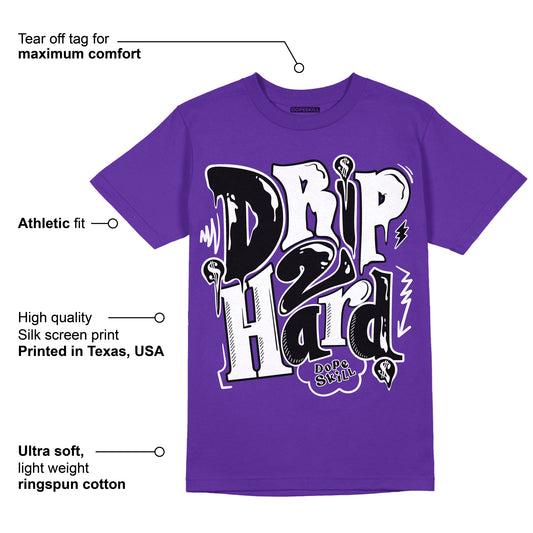 PURPLE Collection DopeSkill Purple T-shirt Drip Too Hard Graphic