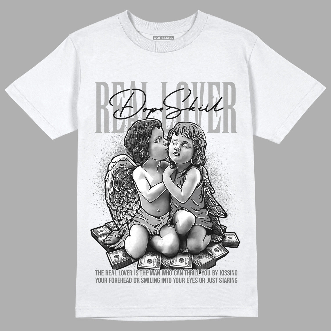 Stealth 12s DopeSkill T-Shirt Real Lover Graphic - White