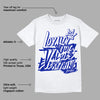 Racer Blue White Dunk Low DopeSkill T-Shirt LOVE Graphic