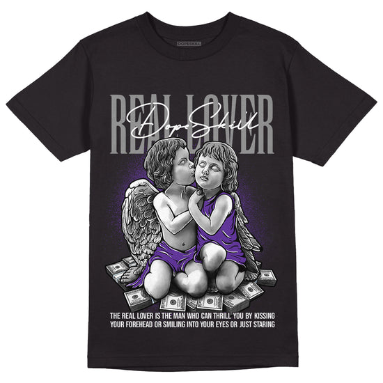 Court Purple 13s DopeSkill T-Shirt Real Lover Graphic - White