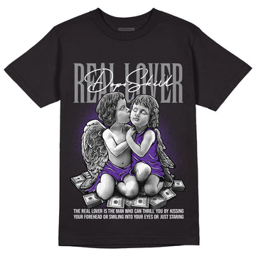 Court Purple 13s DopeSkill T-Shirt Real Lover Graphic - White