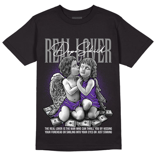 Court Purple 13s DopeSkill T-Shirt Real Lover Graphic - White