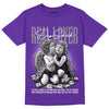 Court Purple 13s DopeSkill Purple T-shirt Real Lover Graphic - Purple