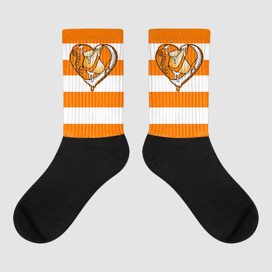 Wmns Dunk Low 'Magma Orange DopeSkill Sublimated Socks Horizontal Stripes Graphic Streetwear