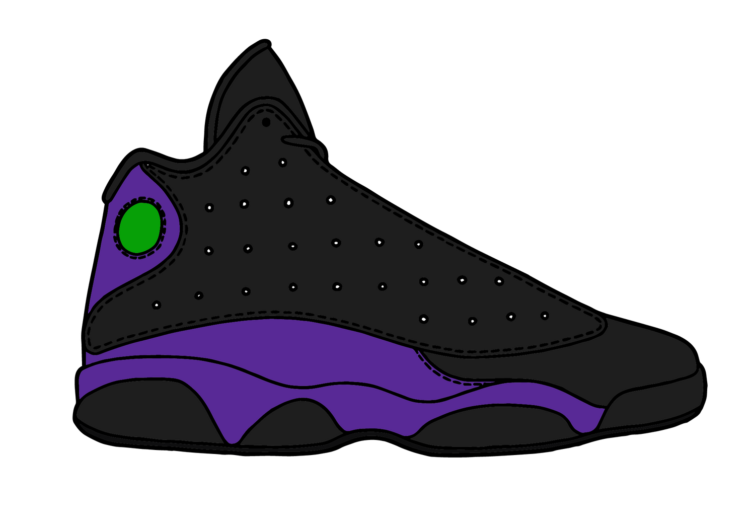 Jordan 13 Court Purple