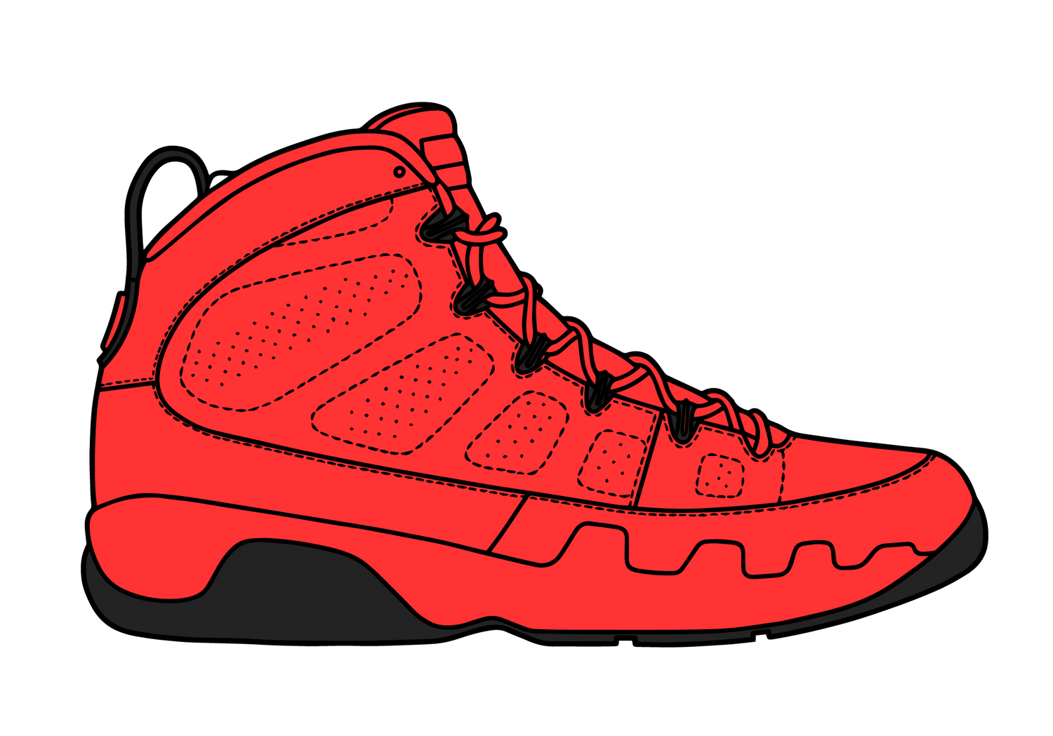 Jordan 9 Chile Red