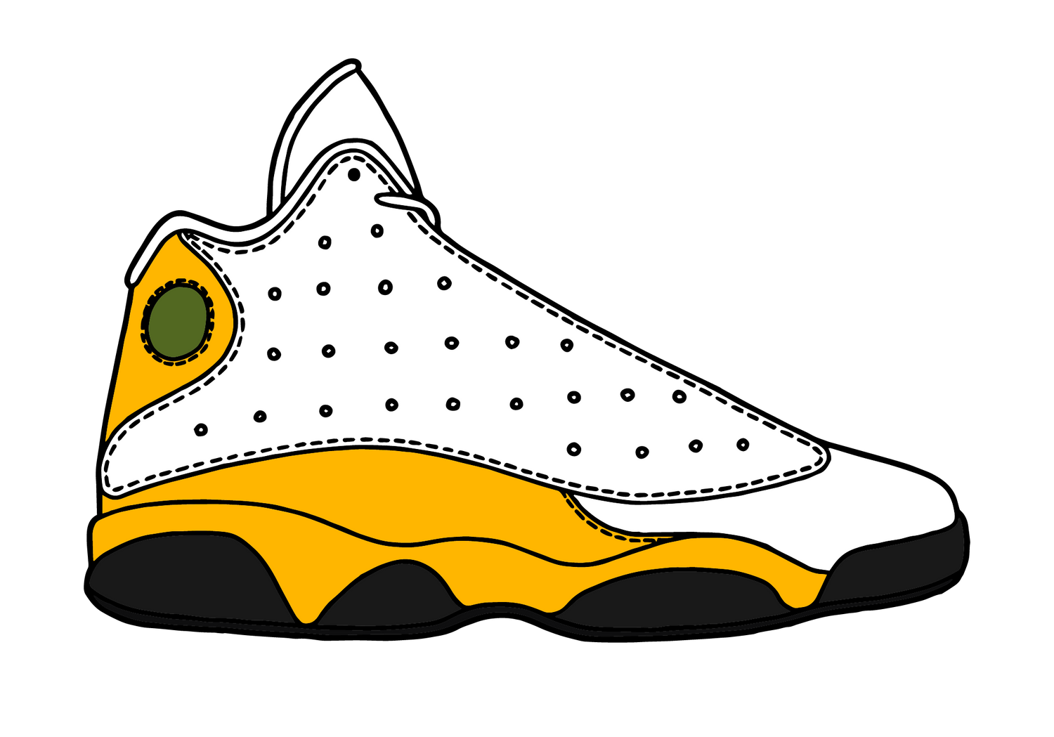 Jordan 13 Del Sol