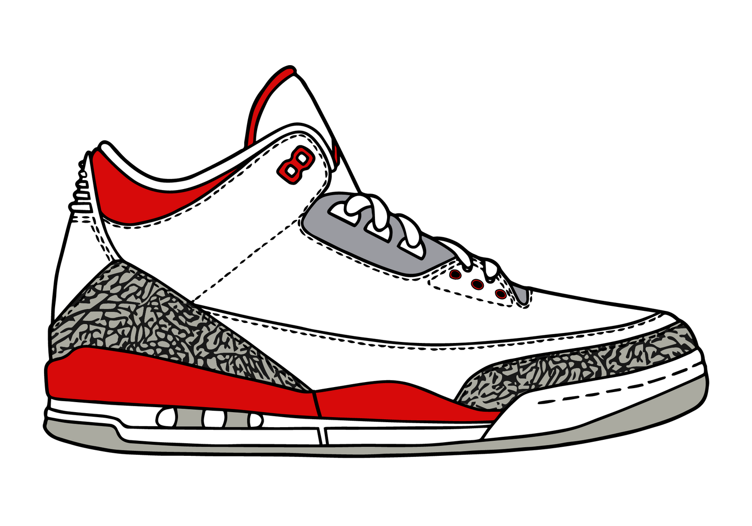 Fire Red 3s Collection