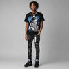 Black University Blue 5s DopeSkill T-Shirt Boss Up Graphic