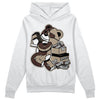Jordan 1 High OG “Latte” DopeSkill Hoodie Sweatshirt Bear Steals Sneaker Graphic Streetwear - White