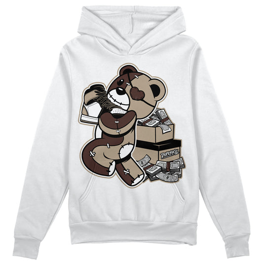 Jordan 1 High OG “Latte” DopeSkill Hoodie Sweatshirt Bear Steals Sneaker Graphic Streetwear - White