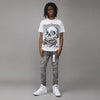White Metallic 5s DopeSkill T-Shirt Rebirth Graphic