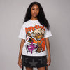 “Birds of Paradise” 4s DopeSkill Oversize Print T-Shirt Pour Up Graphic
