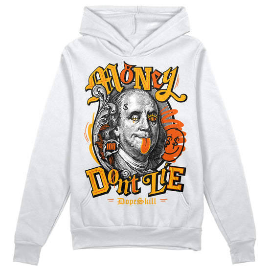 Jordan 12 Retro Black Taxi DopeSkill Hoodie Sweatshirt Money Don't Lie Graphic Streetwear - White