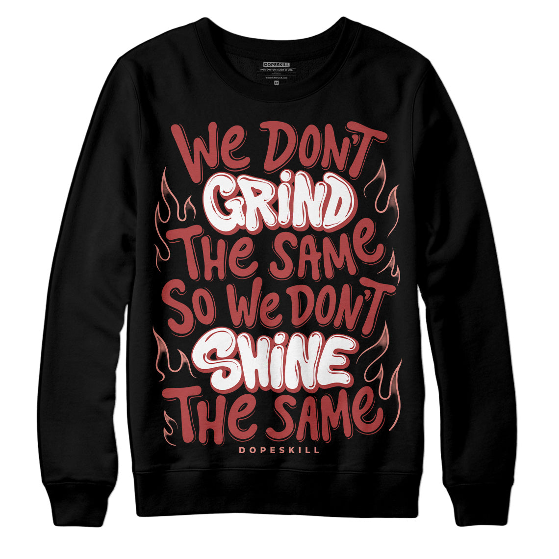 Jordan 13 “Dune Red” DopeSkill Sweatshirt Grind Shine Graphic Streetwear - Black