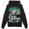 Jordan 5 “Lucky Green” DopeSkill Hoodie Sweatshirt Sick Bear Graphic Streetwear - Black