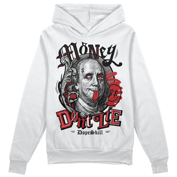 Jordan 12 “Red Taxi” DopeSkill Hoodie Sweatshirt Money Don't Lie Graphic Streetwear - White