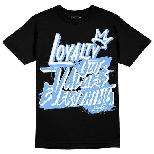 Jordan 9 Powder Blue DopeSkill T-Shirt LOVE Graphic Streetwear - Black