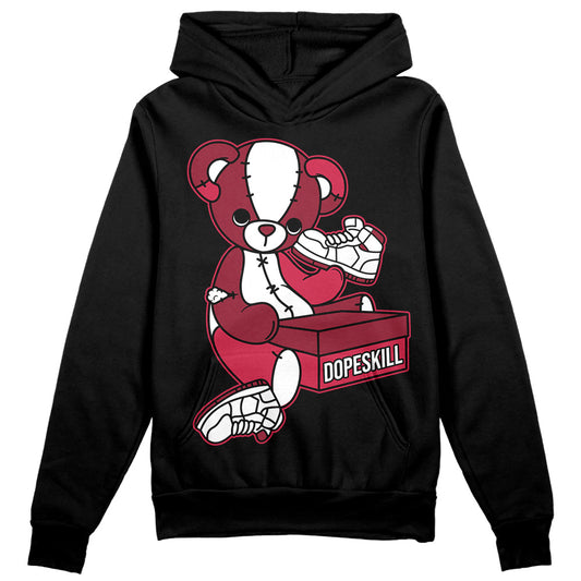 Jordan 1 Retro High '85 OG Metallic Burgundy DopeSkill Hoodie Sweatshirt Sneakerhead BEAR Graphic Streetwear - Black