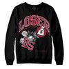 Jordan 1 Retro High '85 OG Metallic Burgundy DopeSkill Sweatshirt Loser Lover Graphic Streetwear - Black