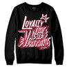 Jordan 1 Retro High '85 OG Metallic Burgundy DopeSkill Sweatshirt LOVE Graphic Streetwear - Black