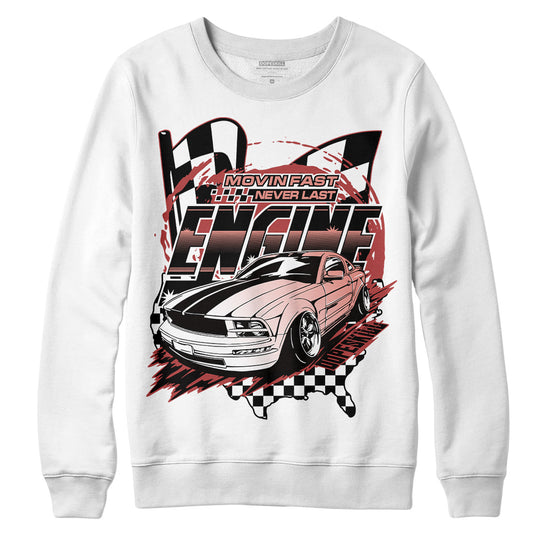 Jordan 13 “Dune Red” DopeSkill Sweatshirt ENGINE Tshirt Graphic Streetwear - WHite