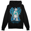 Jordan 4 Retro Military Blue DopeSkill Hoodie Sweatshirt Angels Graphic Streetwear - Black