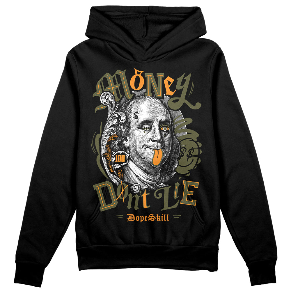 Jordan 5 "Olive" DopeSkill Hoodie Sweatshirt Money Don't Lie Graphic Streetwear - Black