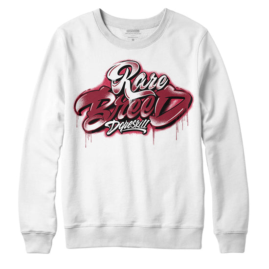 Jordan 1 Retro High '85 OG Metallic Burgundy DopeSkill Sweatshirt Rare Breed Type Graphic Streetwear - WHite