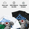 Black University Blue 5s DopeSkill T-Shirt Loyal To The Bag Graphic