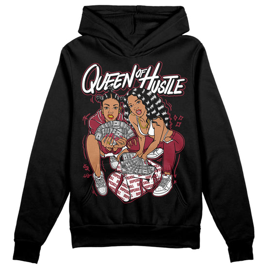 Jordan 1 Retro High '85 OG Metallic Burgundy DopeSkill Hoodie Sweatshirt Queen Of Hustle Graphic Streetwear - Black