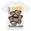 Jordan 12 Retro Black Taxi DopeSkill T-Shirt The Mouth With No Droughts Graphic Streetwear - White