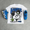 Griffey Max 1 'Varsity Royal' DopeSkill Oversize Print T-Shirt Real Ones Choose Loyalty Graphic