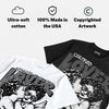 Black Cat 4s DopeSkill Oversize Print T-Shirt Real Ones Choose Loyalty Graphic
