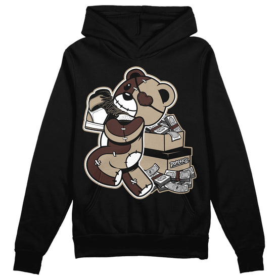Jordan 1 High OG “Latte” DopeSkill Hoodie Sweatshirt Bear Steals Sneaker Graphic Streetwear - Black