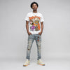 “Birds of Paradise” 4s DopeSkill Oversize Print T-Shirt Pour Up Graphic