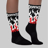 White Thunder 4s DopeSkill Sublimated Socks FIRE Graphic