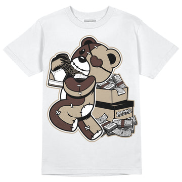 Jordan 1 High OG “Latte” DopeSkill T-Shirt Bear Steals Sneaker Graphic Streetwear - White 