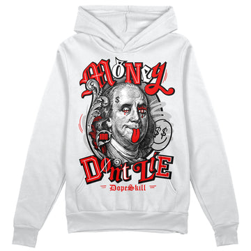 Jordan 12 “Cherry” DopeSkill Hoodie Sweatshirt Money Don't Lie Graphic Streetwear - White