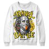 Jordan 4 Retro “Vivid Sulfur” DopeSkill Sweatshirt Money Don't Lie Graphic Streetwear - White