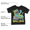 Aqua 5s DopeSkill Toddler Kids T-shirt Born To Be Rich Graphic