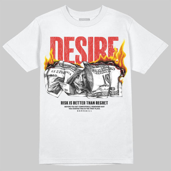 Jordan 4 Retro Toro Bravo DopeSkill T-Shirt Desire Graphic Streetwear - White