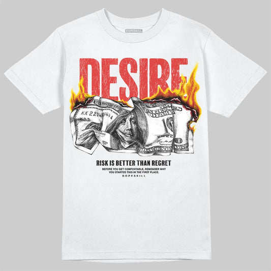 Jordan 4 Retro Toro Bravo DopeSkill T-Shirt Desire Graphic Streetwear - White